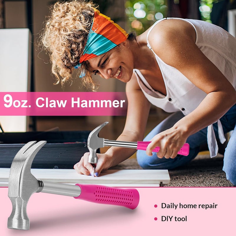 THINKWORK Pink Tool Set - 40 Piece General Household Hand Tool Kit with Storage Toolbox, Small Basic Tool Set Perfect for DIY, Home, Office, Garage and College Dormitory Use - Christmas Gift for Women - Image 2